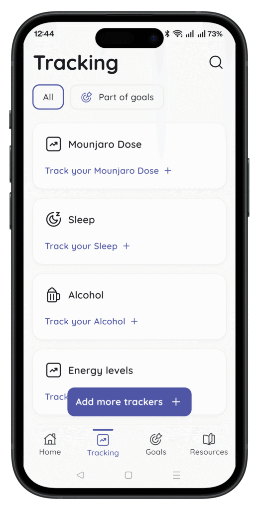 The SDHC Health and Wellbeing App shown on a smartphone